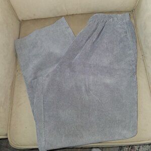 Alfred Dunner Women's Copenhagen Corduroy Elastic Waist Pull On Pants Sz 14P
